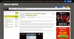 Desktop Screenshot of giocaigiochi.it